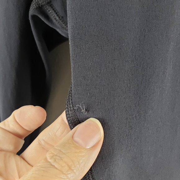 Nike Women's Size M Compressive Running Leggings Black Patchwork Pockets - Picture 5 of 16